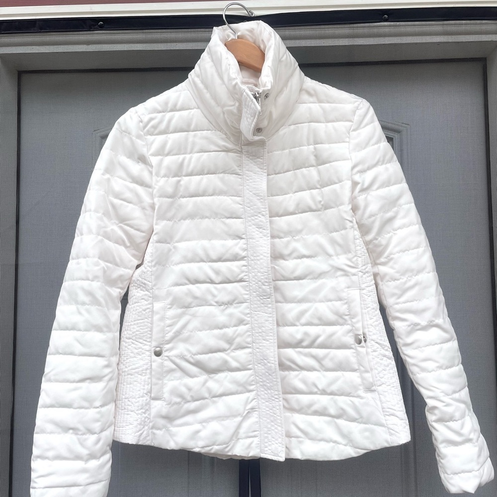 LOFT Women's Snowy White Puffer Jacket